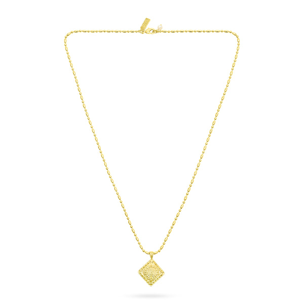 TALIS CHAINS Solar Eclipse Pendant Necklace in Gold
