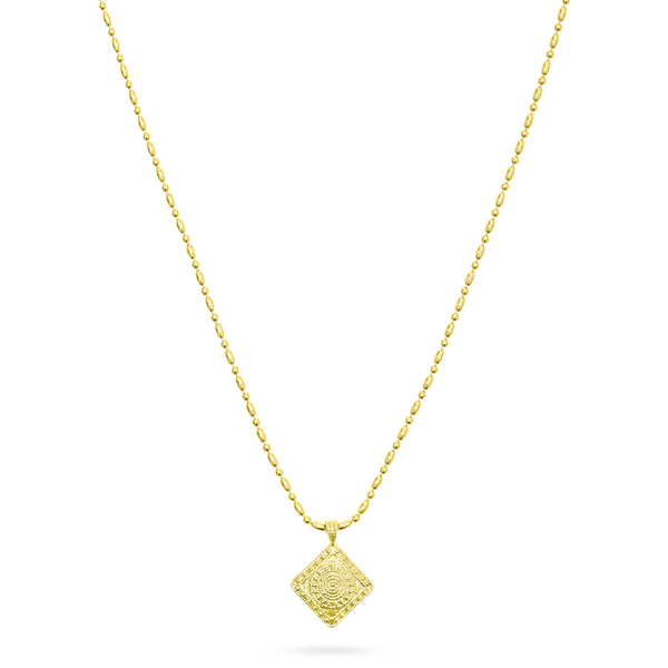 TALIS CHAINS Solar Eclipse Pendant Necklace in Gold