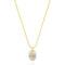 TALIS CHAINS Protective Hand Pendant Necklace in Grey Agate