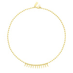 TALIS CHAINS CZ Spike Drop Necklace in Gold