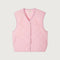 AMERICAN VINTAGE Yupibam Short Buttoned Gilet in Petale
