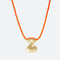 LA MOME BIJOU Z Initial Joy Letter Necklace in Orange