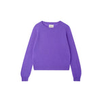 JUMPER 1234 Cashmere Crop Crew Neck Jumper in Sky Diver