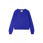 JUMPER 1234 Cashmere Crop Crew Neck Jumper in Sky Diver