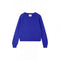 JUMPER 1234 Cashmere Crop Crew Neck Jumper in Sky Diver