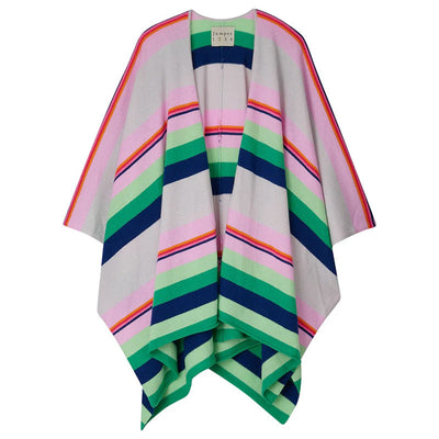 JUMPER 1234 Cabana Stripe Wrap Cardigan in Multi