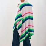 JUMPER 1234 Cabana Stripe Wrap Cardigan in Multi