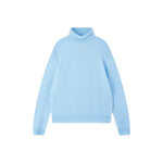 JUMPER 1234 Distressed Roll Collar Cashmere Jumper in Aurora
