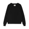 JUMPER 1234 Distressed Crew Neck Jumper in Black