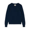 JUMPER 1234 Distressed Crew Neck Jumper in New Navy