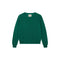 JUMPER 1234 Distressed Crew Neck Cashmere Jumper in Olive Green
