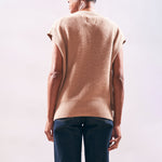 JUMPER 1234 Boyfriend Button Vest in Cloudy