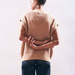 JUMPER 1234 Boyfriend Button Vest in Cloudy