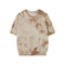JUMPER 1234 Batik Cashmere Knit T-Shirt in Jasmine/Sandstone