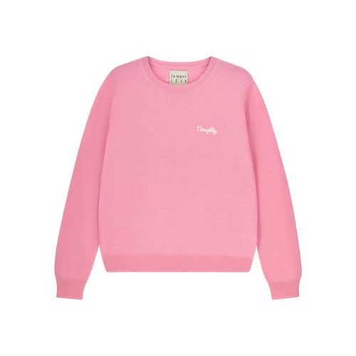 JUMPER 1234 Cashmere Naughty Crew in Candy
