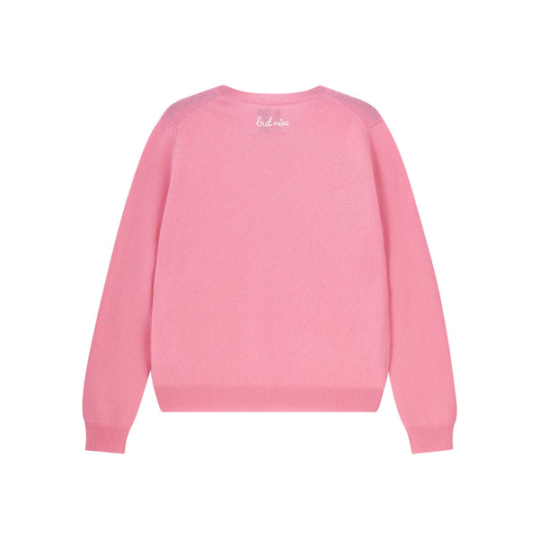 JUMPER 1234 Cashmere Naughty Crew in Candy