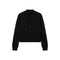 JUMPER 1234 Double Drape Merino Wool Cardigan in Black