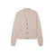 JUMPER 1234 Double Drape Merino Wool Cardigan in Oyster