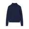 JUMPER 1234 Crochet Edge Crew Neck Jumper in New Navy