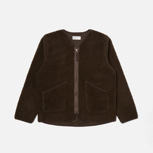 UNIVERSAL WORKS Zip Liner Jacket in Brown