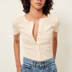 SESSUN Clark T Shirt in Flower of Salt