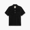 OAS Girona Velour Polo Shirt in Nearly Black