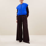 BY-BAR Gio Oversized Reversible Gilet in Kingsblue
