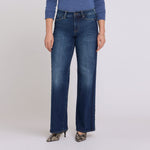 NYDJ Teresa Wide Leg Jeans with Stripe in Skylark