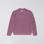 EDWIN Nix Round Neck Wool Sweater  in Grape Nectar