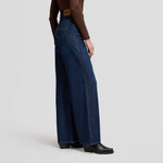 LEE Stella High Rise Wide Leg Jeans in Dark Navy