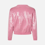 BAUM UND PFERDGARTEN Caylee Cropped Sequin Cardigan in Cashmere Rose