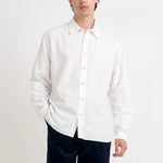 OLIVER SPENCER Atlanta Long Sleeve Shirt in Brecon White