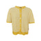 BLACK COLOUR BCDell Striped Short Sleeve Cardigan in Sun