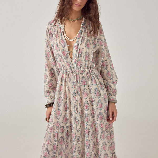 MAISON HOTEL Anne Dress in Azalea Dusty