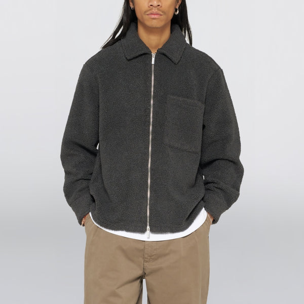 EDWIN Snug II Long Sleeve Overshirt in Dark Grey