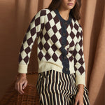 SOPHIE + LUCIE Arlequin Jewel Button Cardigan in Butter
