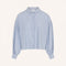 BY-BAR Sarah Short Pin Stripe Blouse in Indi Grey