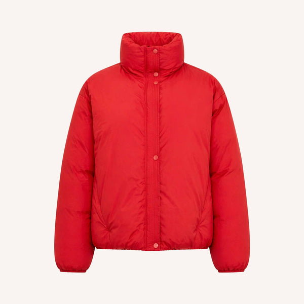 BY-BAR Joy Puffa Jacket in Poppy Red