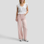 LEE Ruffle Sleeve Shirt in Bright White