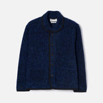 UNIVERSAL WORKS Lancaster Boucle Fleece Jacket in Blue