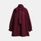 ESSENTIEL ANTWERP Khai Pussy Bow Tie Taffeta Mini Dress in Wine