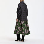 ESSENTIEL ANTWERP Kiss Oversized Check Shirt with Scarf in Grey