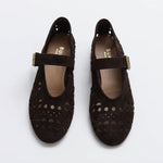 BUKELA Alva Suede Pump Shoes in Espresso