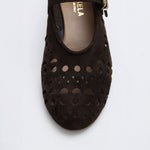 BUKELA Alva Suede Pump Shoes in Espresso