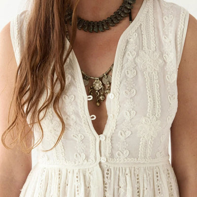 MAISON HOTEL Amandine Dress in Pearl