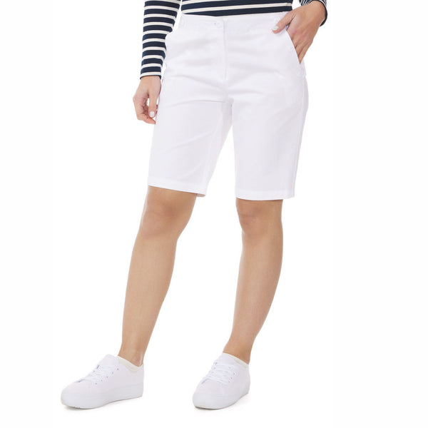MOUSQUETON Annig Sailor Bermuda Shorts in White