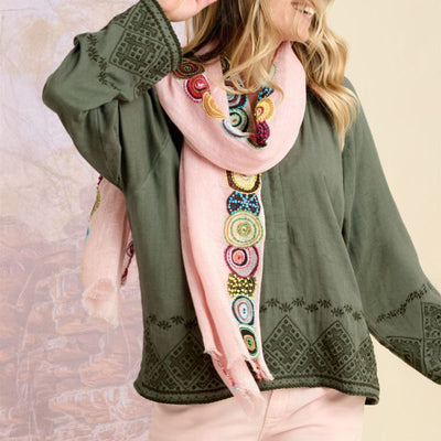 STORIATIPIC Aura Scarf in Pink