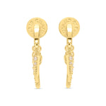 TALIS CHAINS Spike Drop Earrings in Cubic Zirconia