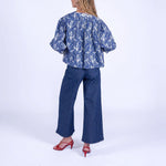 NEW DAY ORIGINALS Muse Reversible Cotton Jacket in Indigo