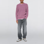 EDWIN Nix Round Neck Wool Sweater  in Grape Nectar
